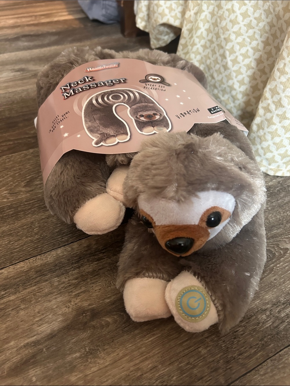 Plush Sloth Neck Massager - Brown